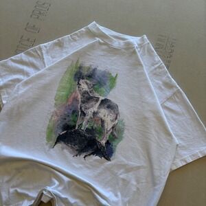 Vintage 90s Nature‎ Shirt Wolf T-shirt